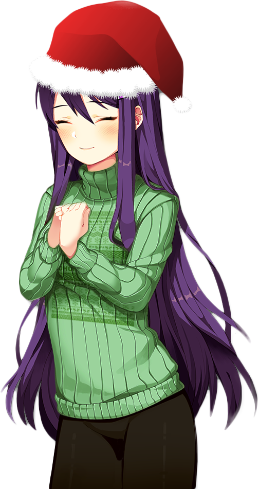 Https - //i - Imgur - Com/rare3oa - Doki Doki Christmas Yuri (504x951), Png Download