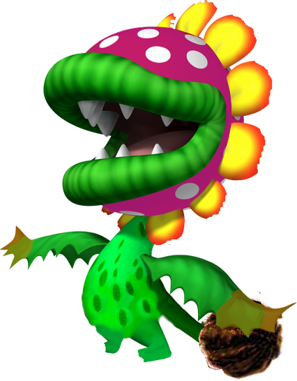 Dino - Super Mario Dino Piranha (426x546), Png Download