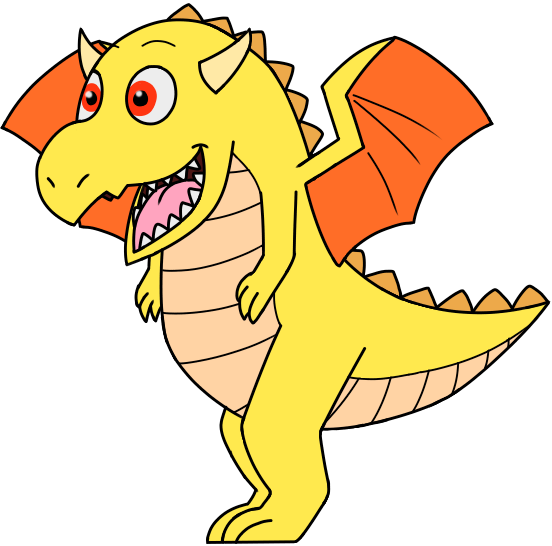 Dudley The Dino-dragon - Portable Network Graphics (552x546), Png Download