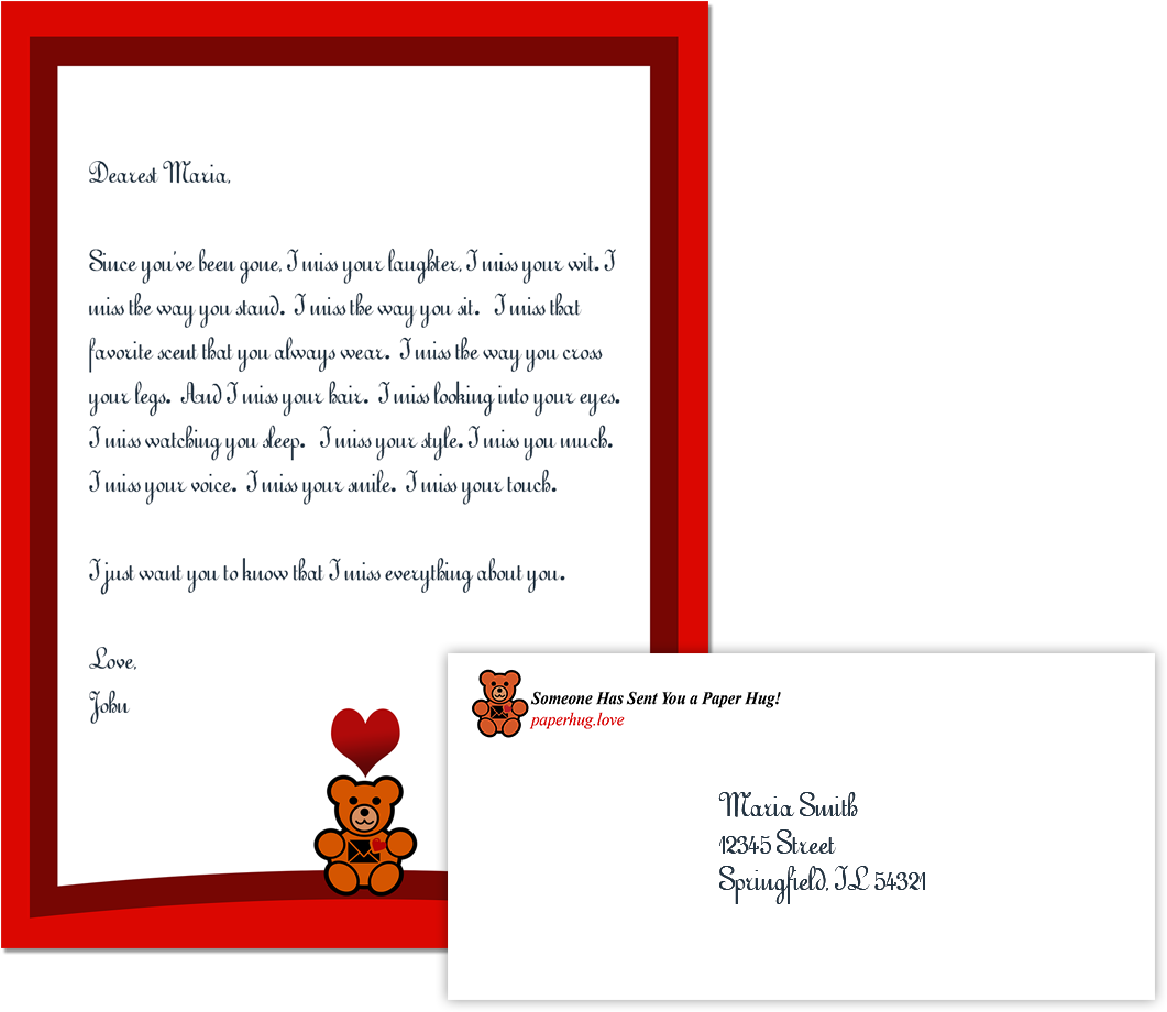 Let's Send Love - Love Letter (1147x973), Png Download