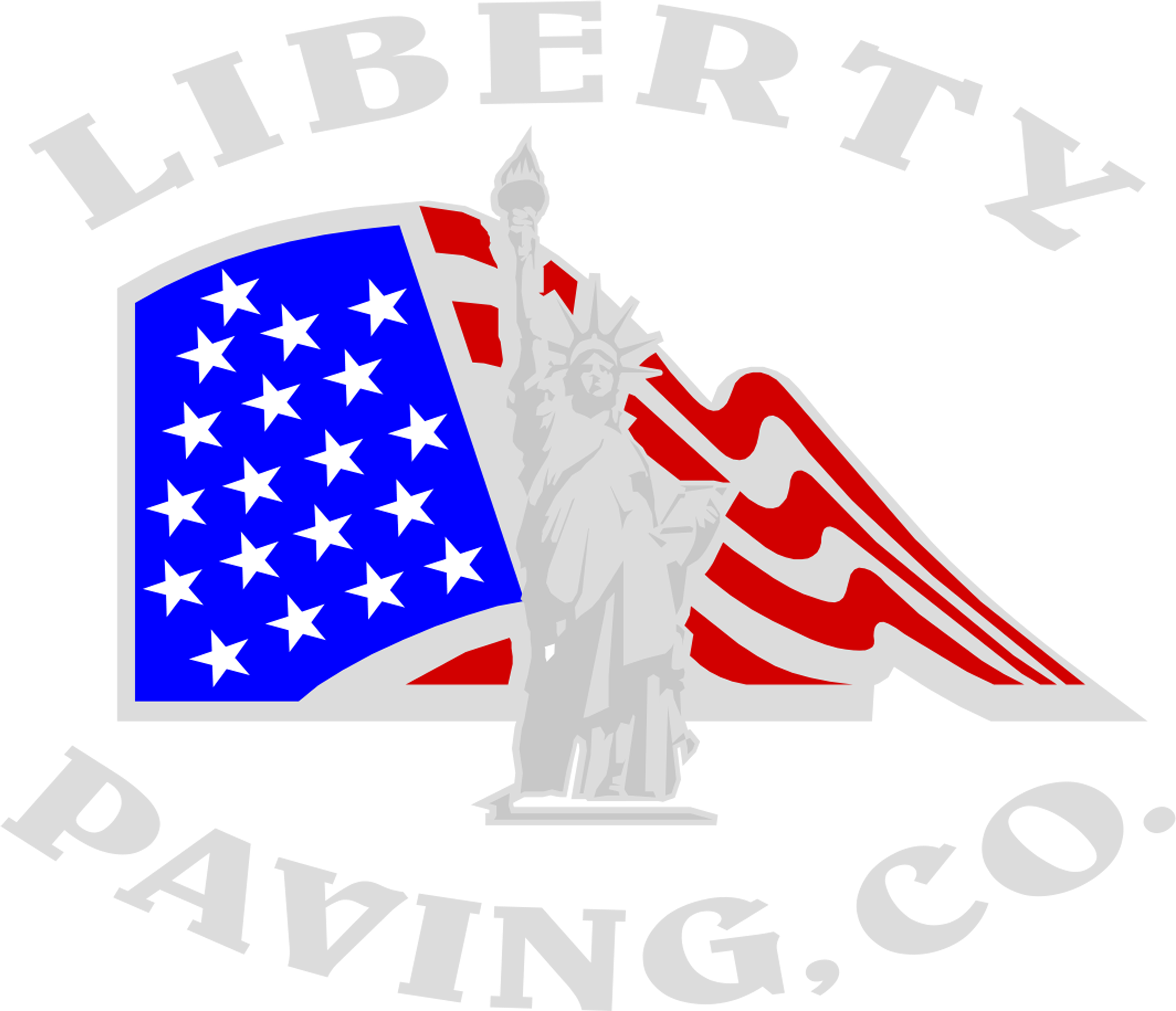 Liberty Paving Company - American Flag Vector (4429x3808), Png Download