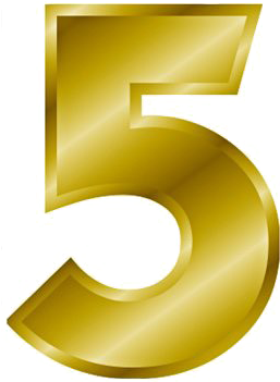 Number 5 Download Image - Number 5 (567x350), Png Download