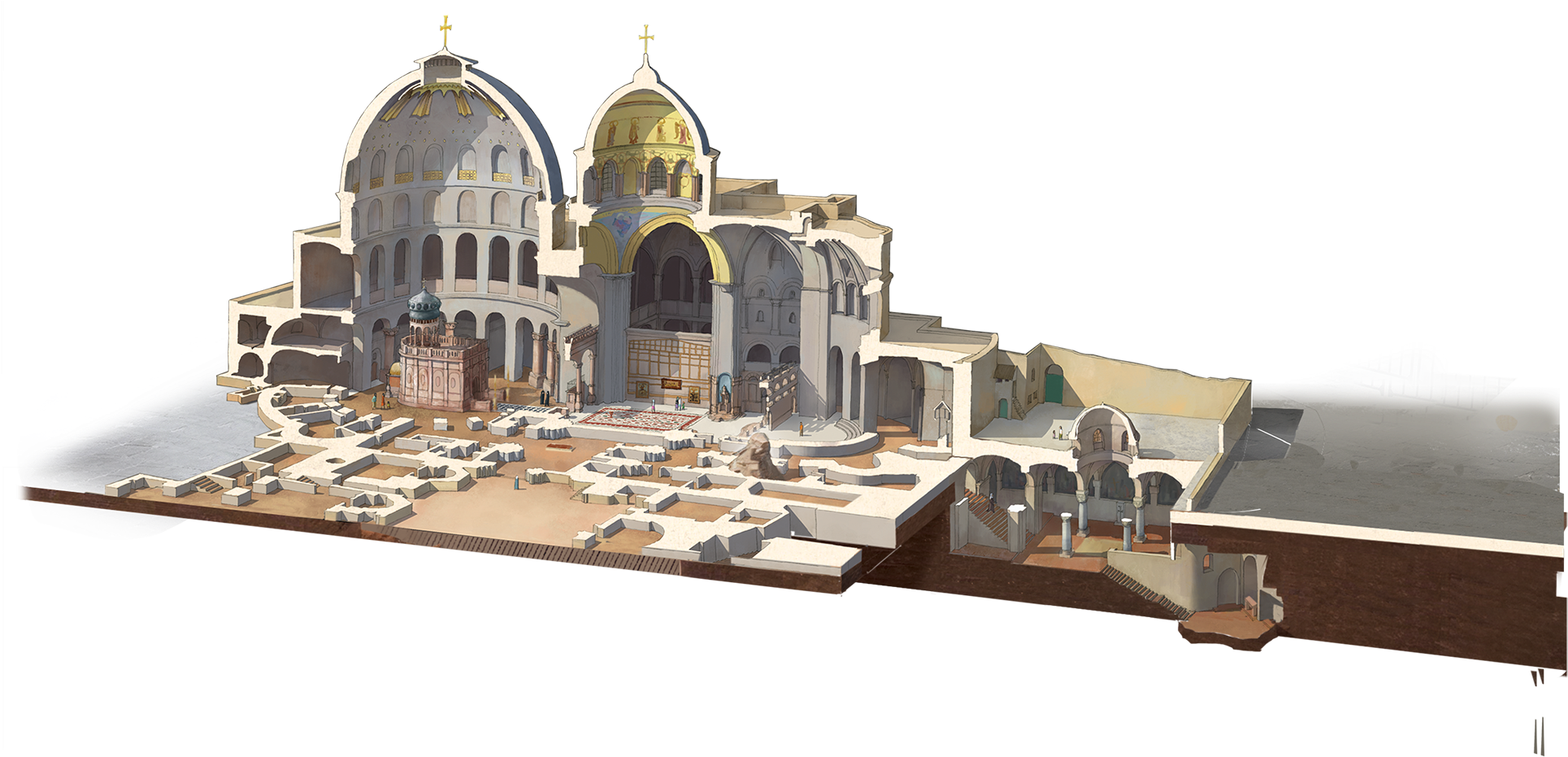 Tomb - Church Of The Holy Sepulchre (2000x935), Png Download