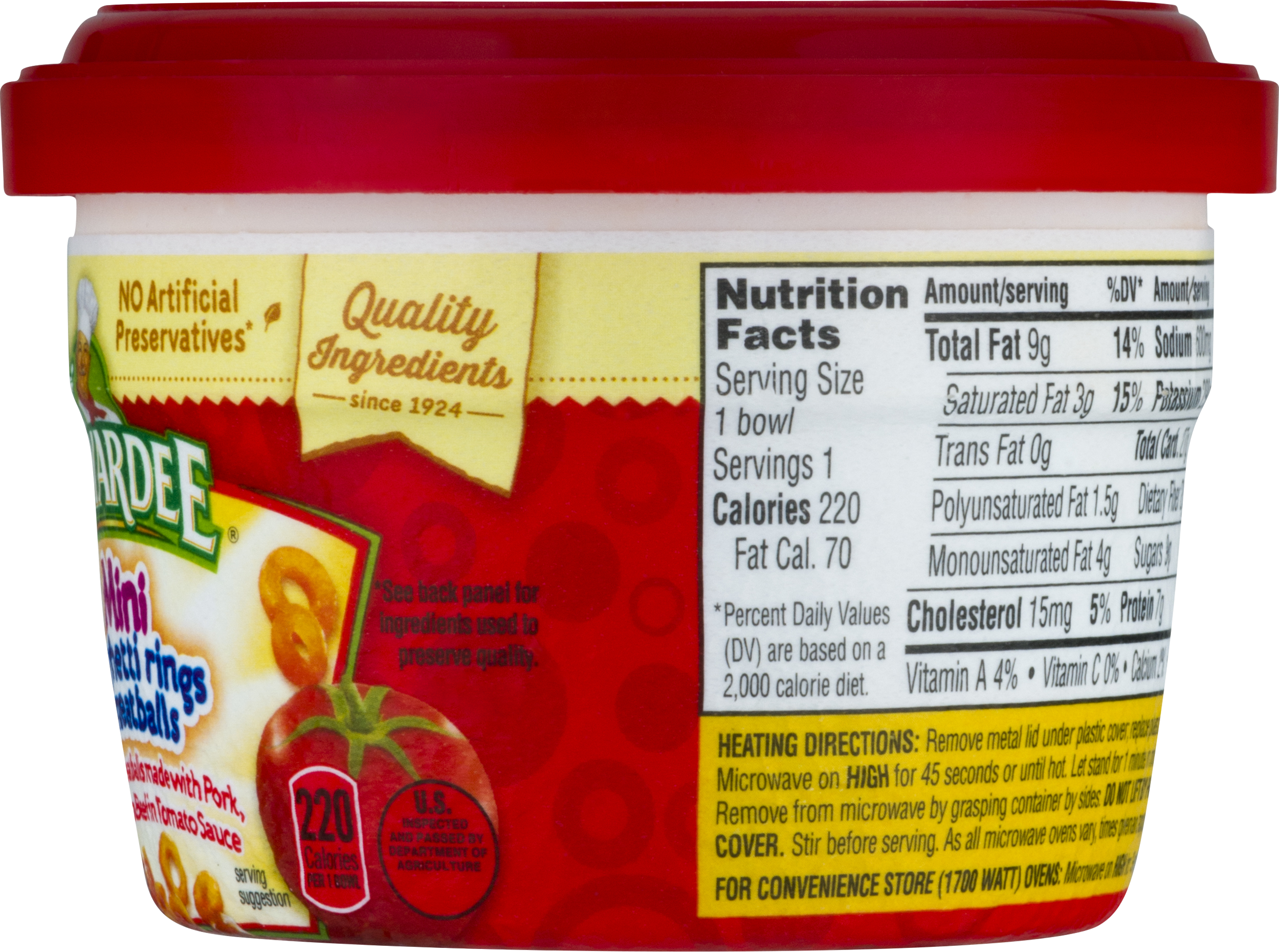 Chef Boyardee Mini-bites Spaghetti Rings & Meatballs, - Unknown Generic Nokia Dc-4 Type Car Charger For Nokia (2500x1862), Png Download