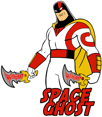 Space Ghost, Ghost Of Sparta, God Of War, Cartoon - Captain Falcon Cartoon Network (500x500), Png Download