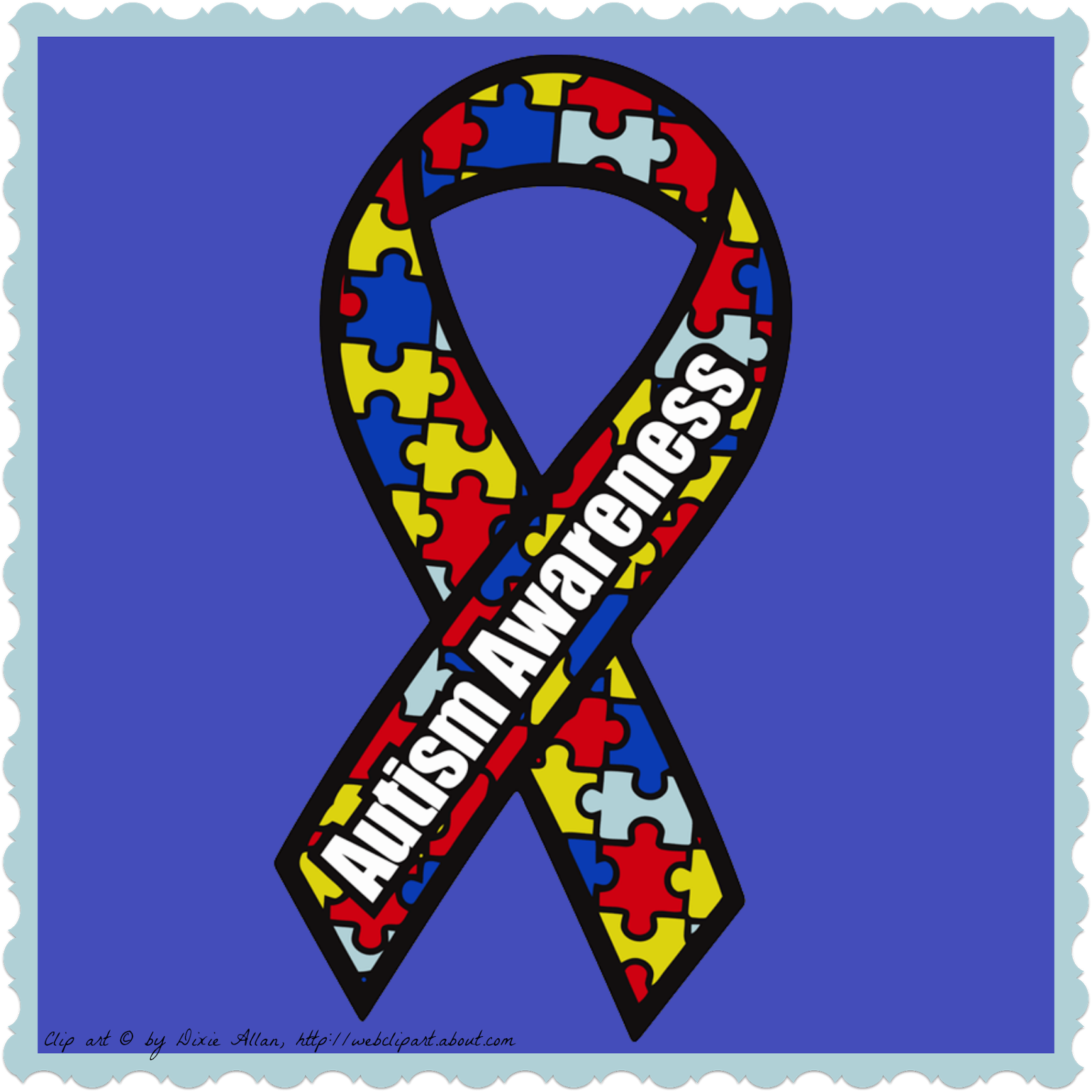 Autism Awareness Ribbon Icon - Autism Awareness Ribbon License Plate (1600x1600), Png Download