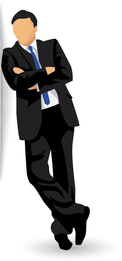 Businessman Leaning Alecba 2016 12 16t12 - Business People Poses (393x839), Png Download