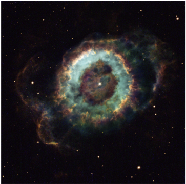 An Old Star Gives Up The Ghost - Hubble Telescope Star (640x360), Png Download