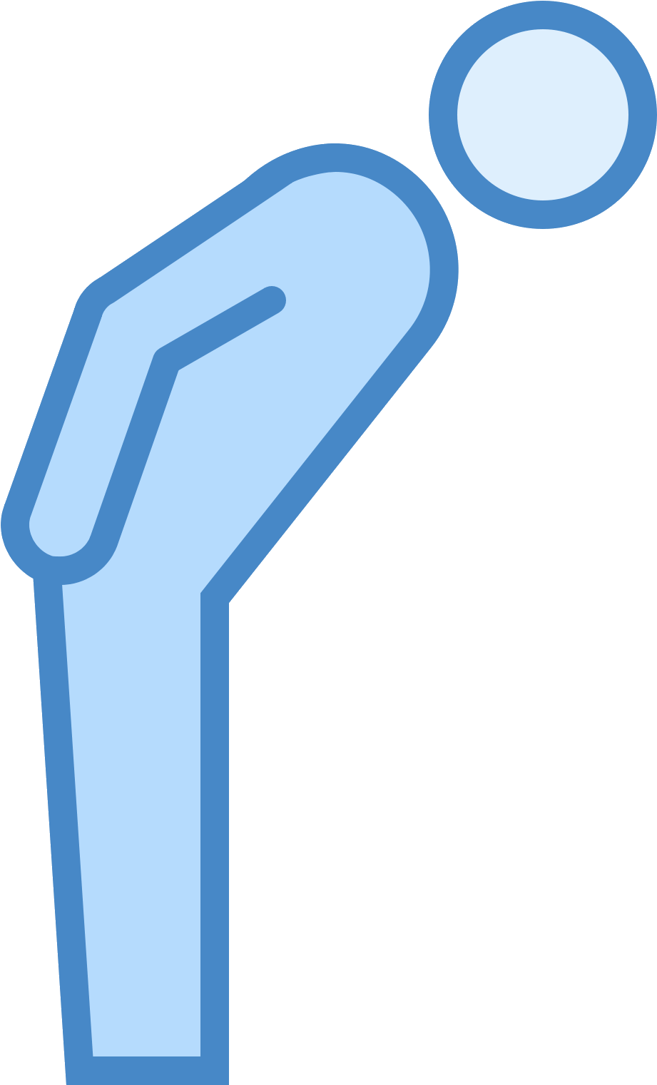 This Logo Shows A Drawing Of A Person Shown From The - Someone Bowing For Respect (1600x1600), Png Download