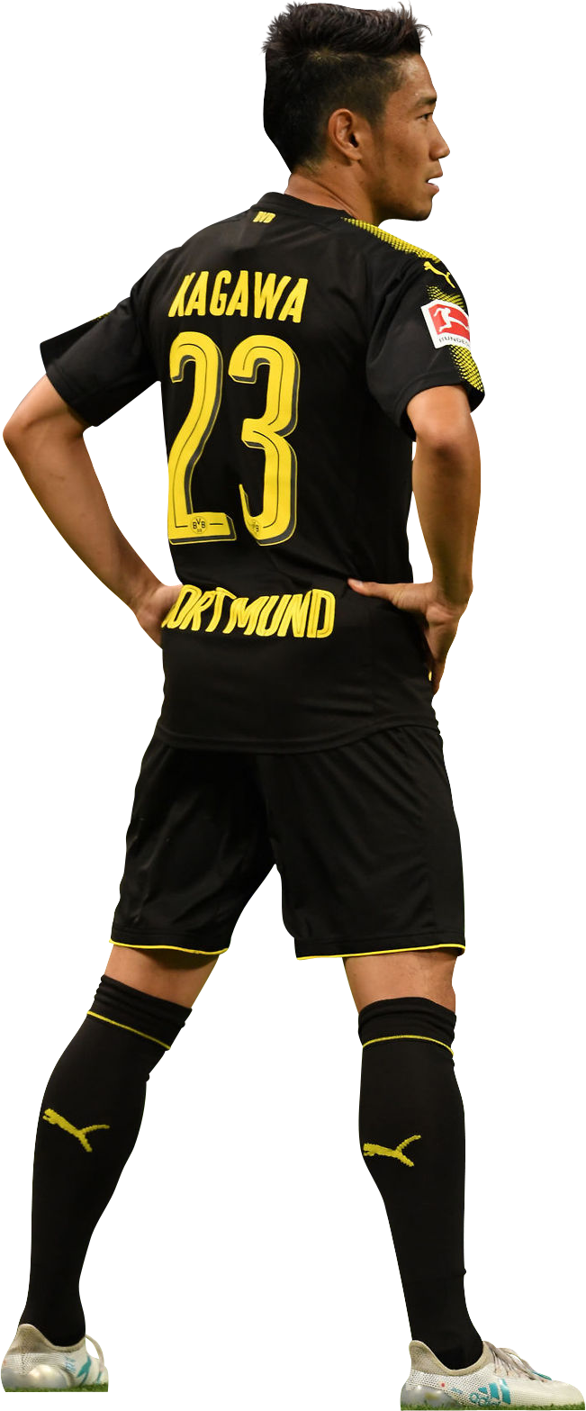 Shinji Kagawa Render - Shinji Kagawa (651x1567), Png Download