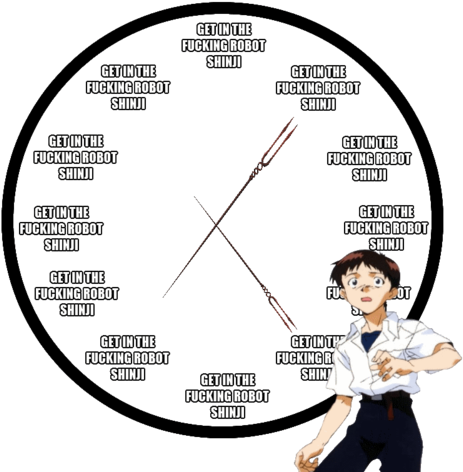 Getinthe Fucking Robot Shinid Getinthe Fucking Robot - Shinji Evangelion (500x500), Png Download