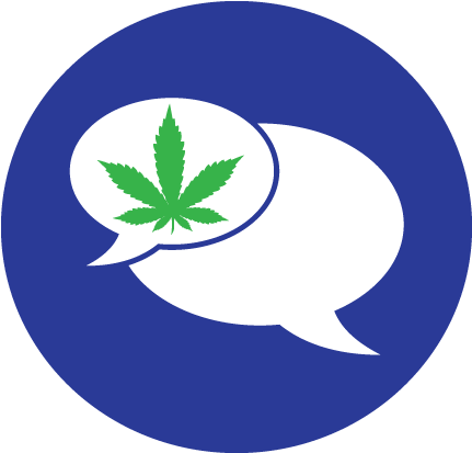 Speech Bubble Cannabis Leaf Recognize Your Role - Breakwater Bay Split Rock Lighthouse Painting Print (432x432), Png Download