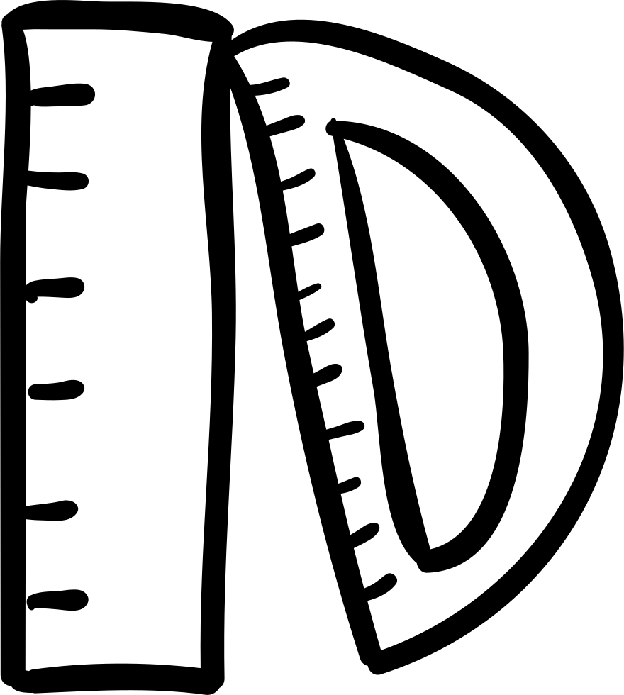 Rulers Hand Drawn Education Tools Comments - Hand Drawn Ruler Png (880x980), Png Download