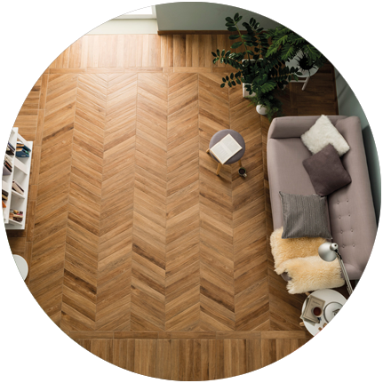 The Nostalgic Chevron Look Of Vintage - Pavimento Vintage (431x431), Png Download