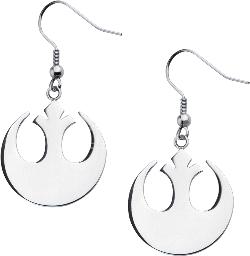 Rebel Alliance Symbol Dangle Earrings - "rebel Alliance Symbol Dangle Earrings" (850x850), Png Download