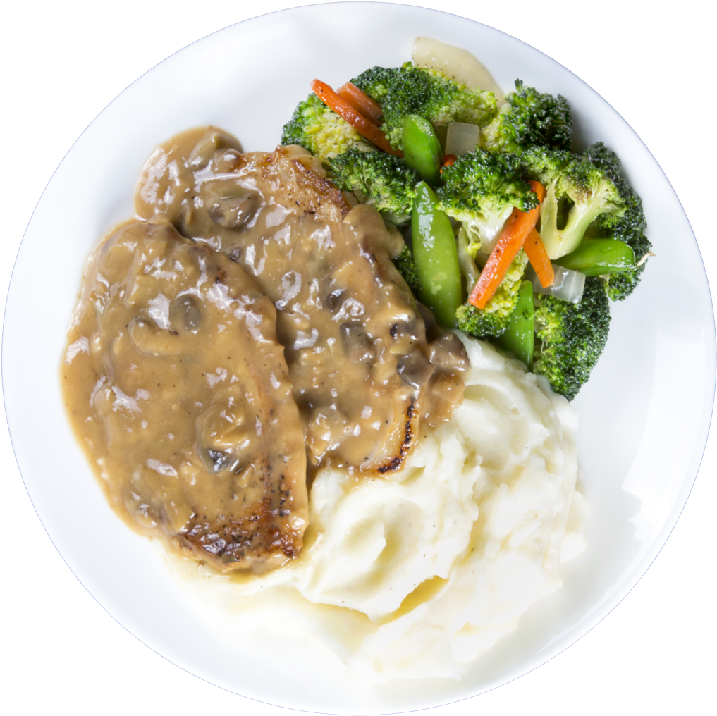 Artichoke Mushroom Pork Chops - Scholle Essen (1024x1024), Png Download