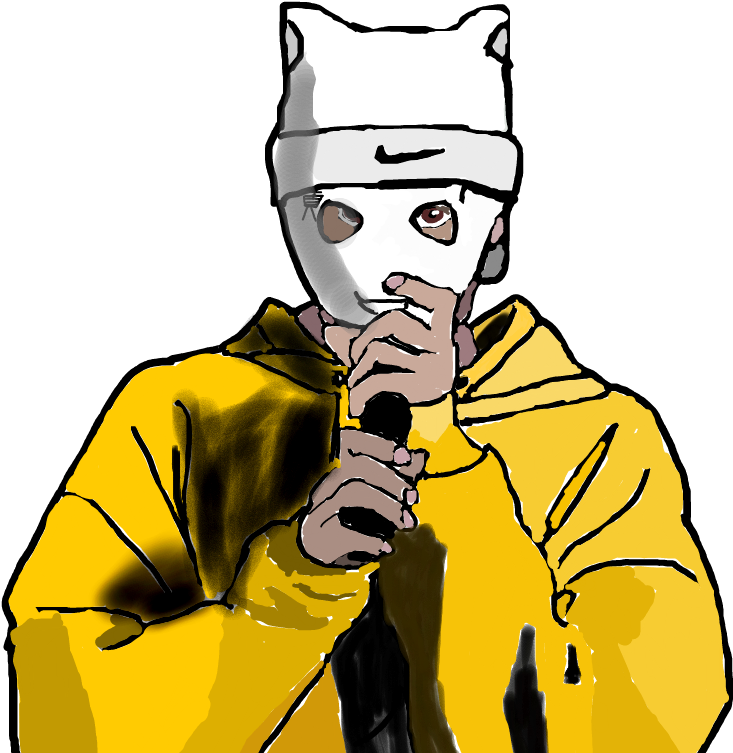 Vector Black And White Download Cro Selfmade Artist - Musician (765x761), Png Download