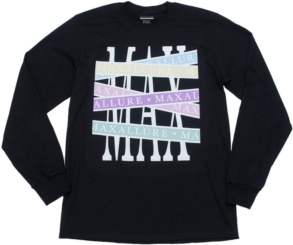Black Starting Line Long Sleeve - T-shirt (1000x1000), Png Download