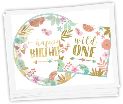 New Boho Girl Party Range - Craft (591x434), Png Download