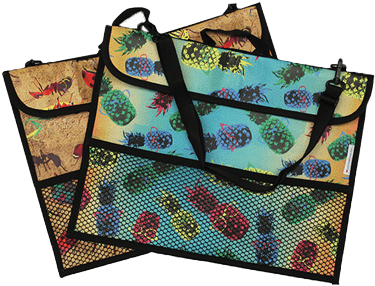 Book Bags Bookbag Bugs Pineapples - School (400x400), Png Download