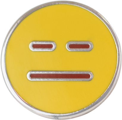 Neutral Emoji Pin - Emoji (480x480), Png Download