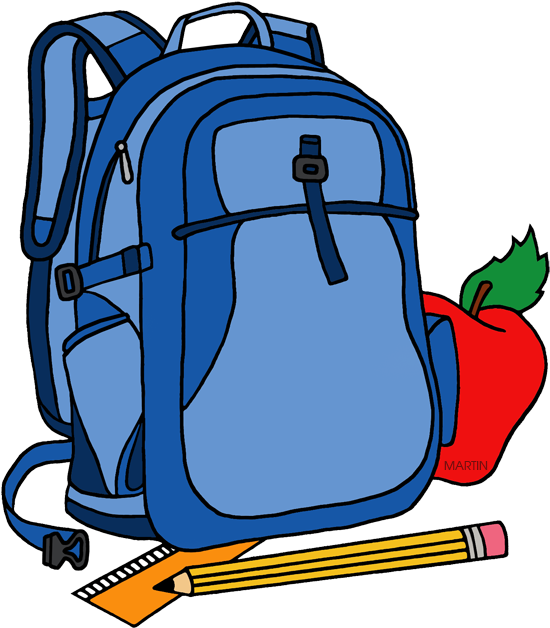 Free Travel Backpack Clipart Image Clip Art - Backpack Transparent Clipart (570x648), Png Download