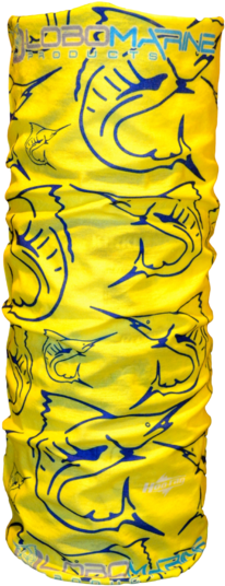 Marlin Skeleton High-vis Face Mask Bandana - Face (400x600), Png Download