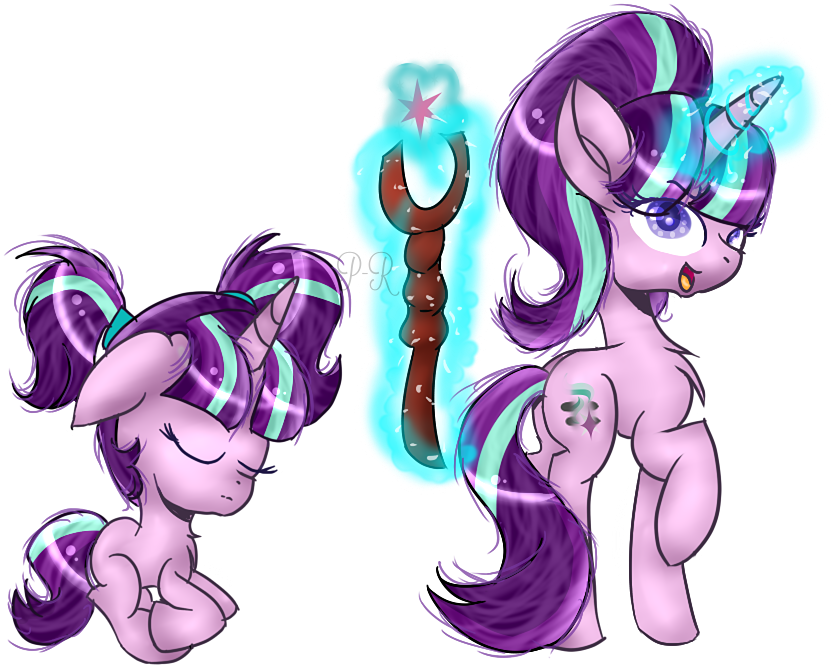 Rena Mlp 999, Duality, Filly, Glowing Horn, Magic, - Cartoon (850x850), Png Download