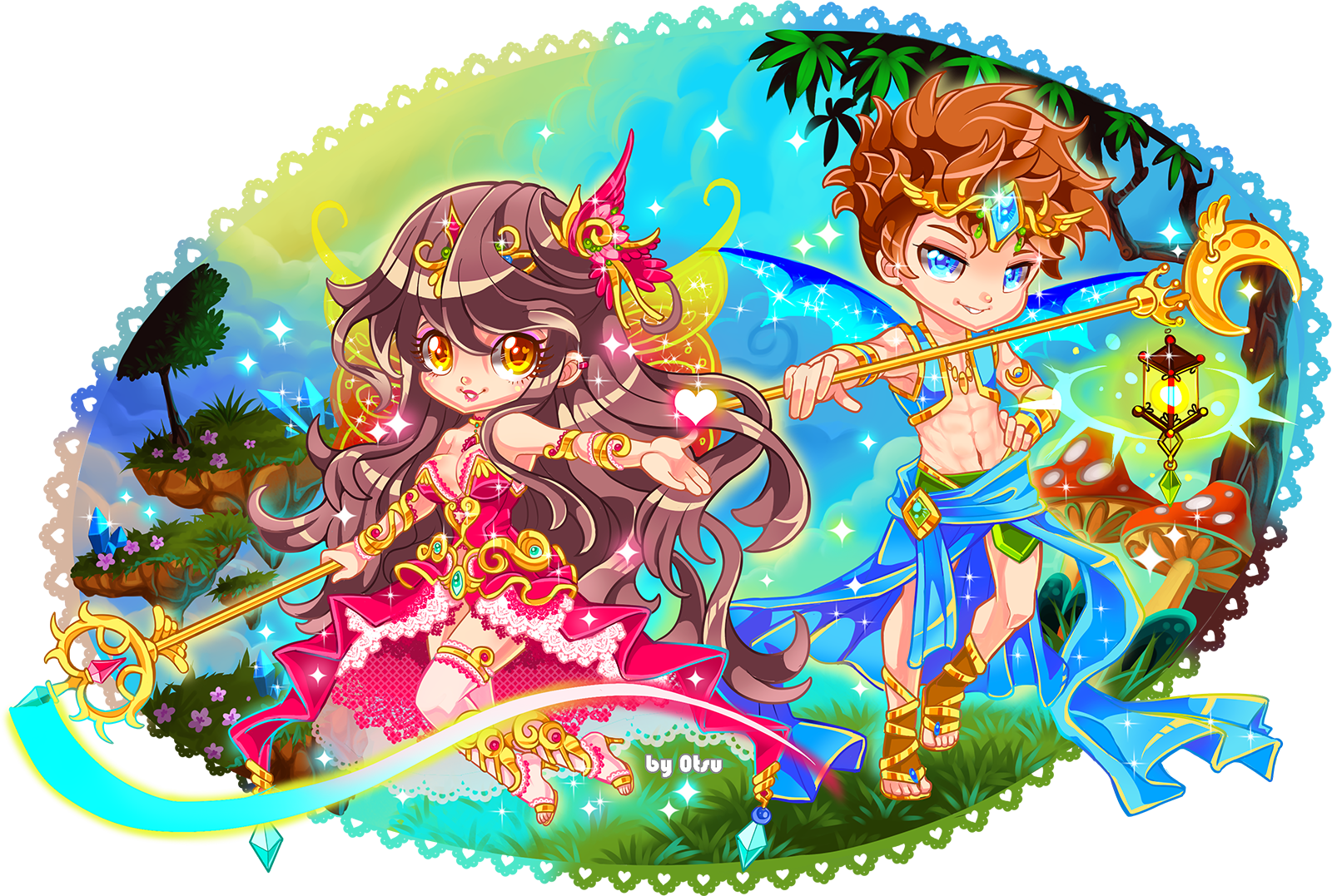 Here Is The Magic Staff Design - Fairy (1600x1077), Png Download