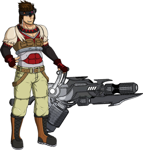 While He's Not Too Similar To Sol-badguy , Maybe Something - Cartoon (572x599), Png Download