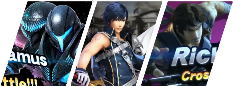 They Are Dark Suit Samus , Richter Belmont (from Castlevania), - Action Figure (840x305), Png Download