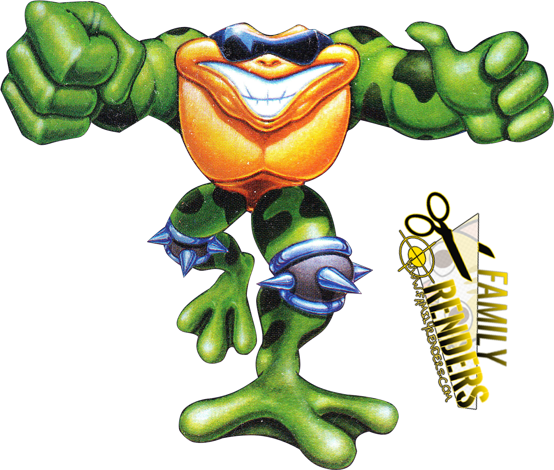 Rash Battletoads (2000x1621), Png Download