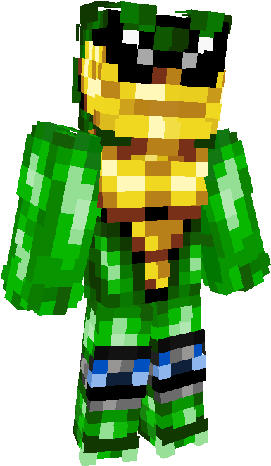 The Crazy One - Battletoads Minecraft Skin (443x711), Png Download