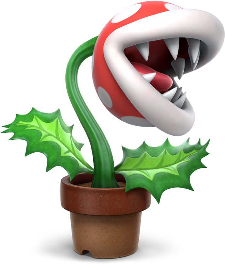 New Characters And Stages Join The Entire Legacy Roster - Piranha Plant Smash Ultimate Render (360x490), Png Download