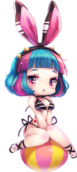 Maplestory 2 Bunny Girl (356x593), Png Download