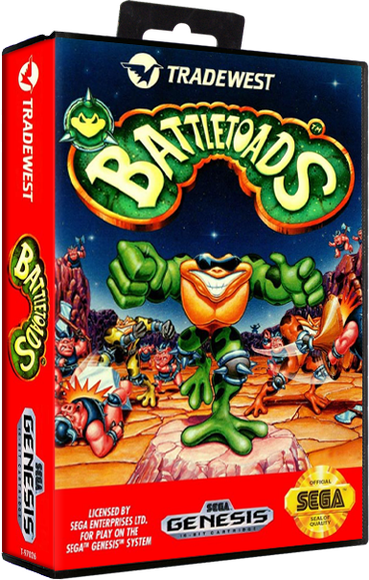 Battletoads - Box - 3d - Battletoads [sega Genesis Game] (369x580), Png Download