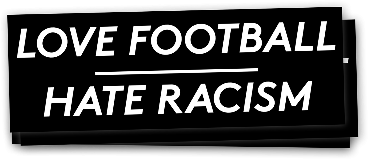 Love Football Hate Racism 40 Aufkleber - Love Football Hate Racism (1200x1200), Png Download
