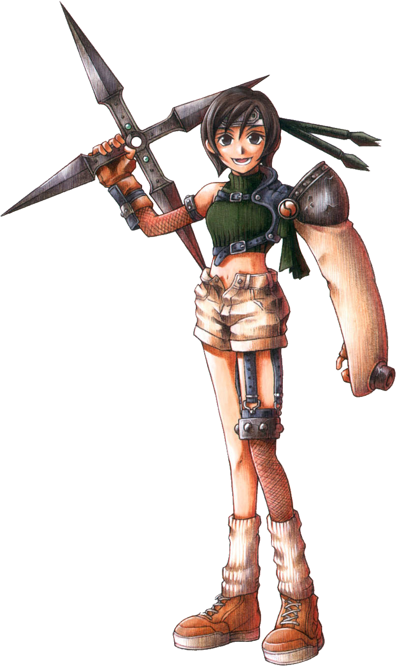 Final Fantasy Zack Fair - Yuffie Kisaragi Png (805x1354), Png Download