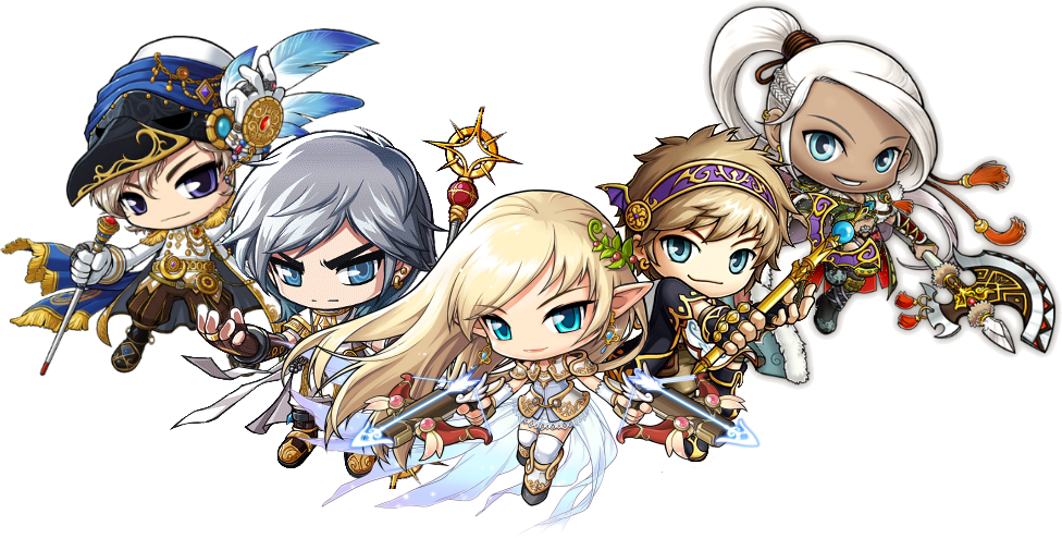 Maplestory-heroes - Mercedes Aran Phantom Luminous Evan (976x494), Png Download
