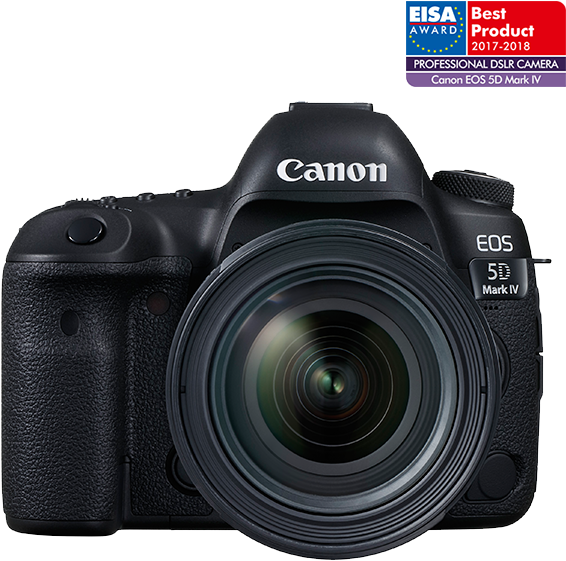 Canon Eos 5d Mark Iv - Canon Eos 5d Mark Iv With 24-70mm F/4l Is Lens (580x580), Png Download
