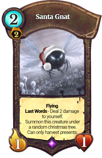 Santa-gnat 243 Kb - Custom Faeria Cards (350x539), Png Download