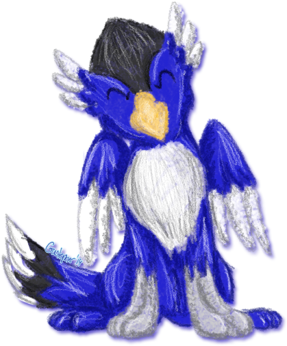 Gus The Gryphon - Macaw (600x600), Png Download