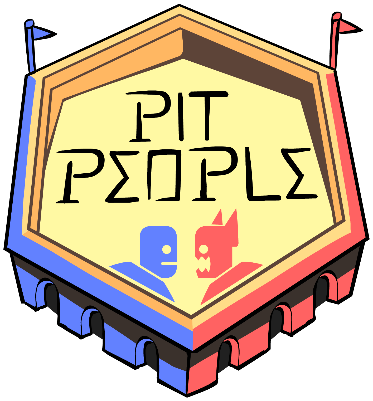 Pit People Logo (1456x1581), Png Download