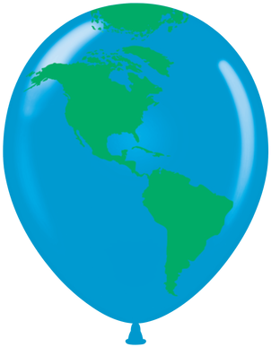 Globe Balloons - Balloon (386x386), Png Download