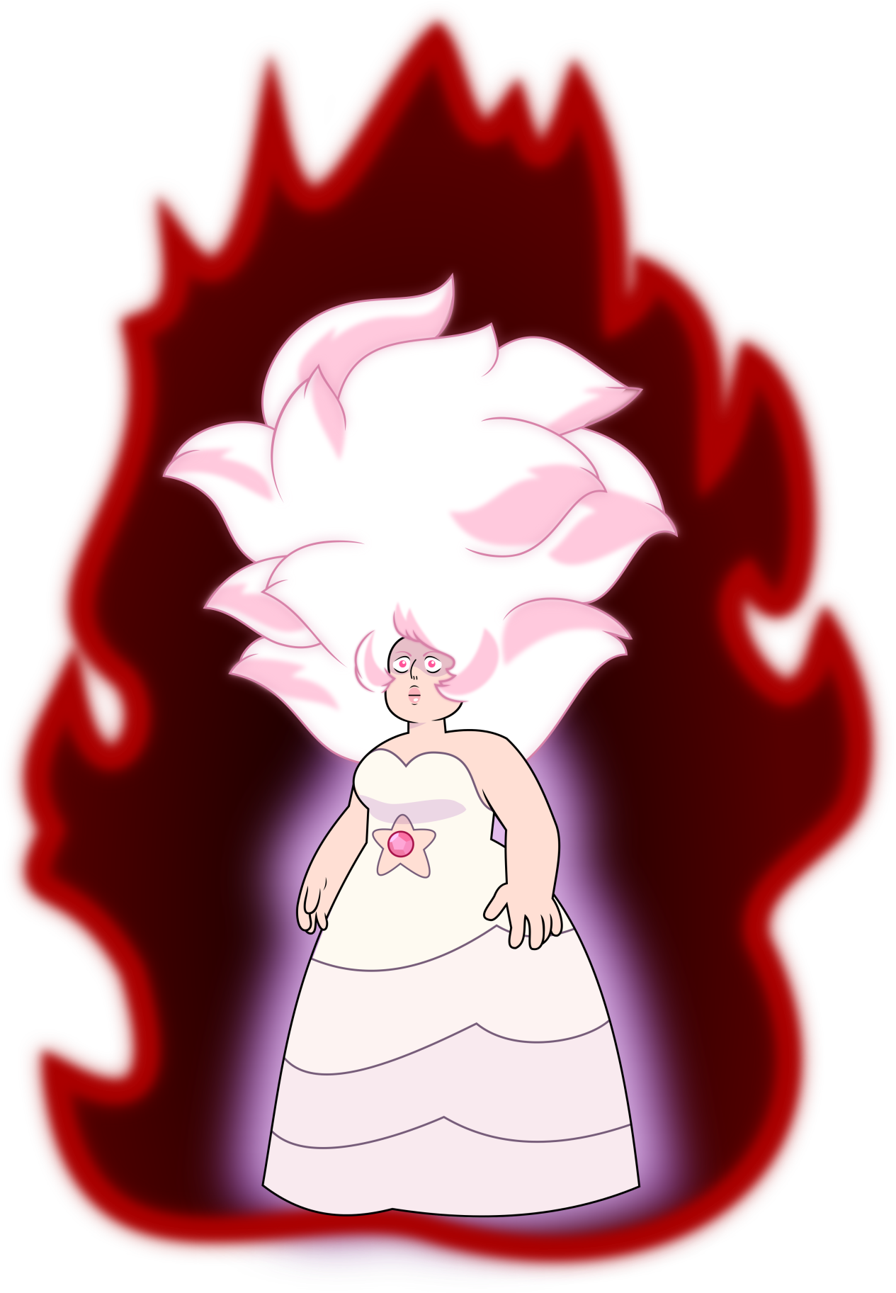 Db Super Ep - Super Saiyan Rose Quartz (1280x1836), Png Download