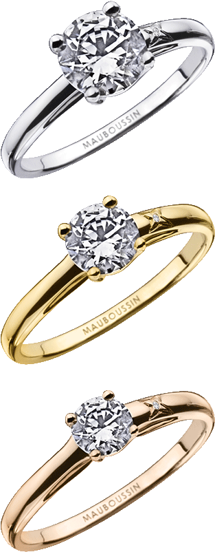Tu Es L'etoile De Ma Vie N°2 Engagement Ring, White - Engagement Ring (460x960), Png Download