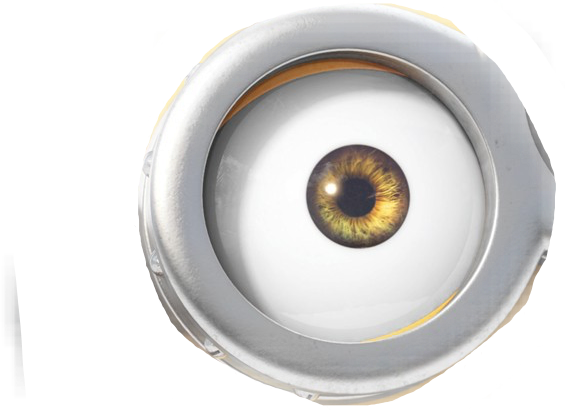 Olho Minion Png - Olho Minions (565x410), Png Download