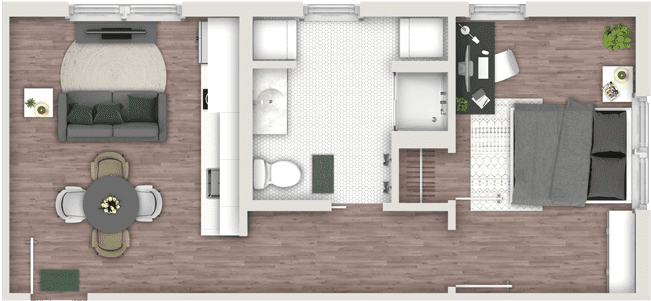 Luna On Pine Floorplan - Luna On Pine (800x460), Png Download