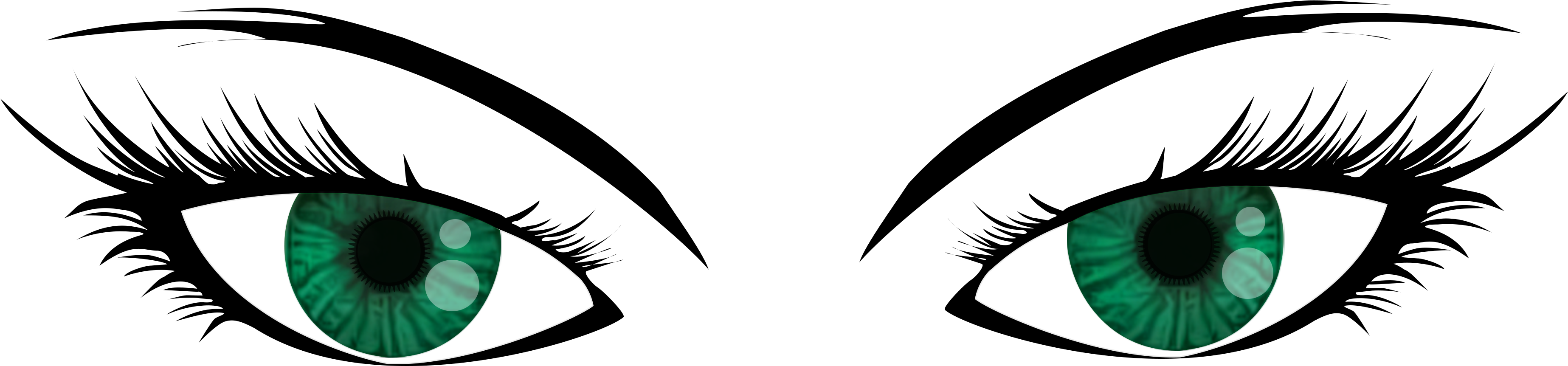 Eva-eyes - Vector (4000x1321), Png Download
