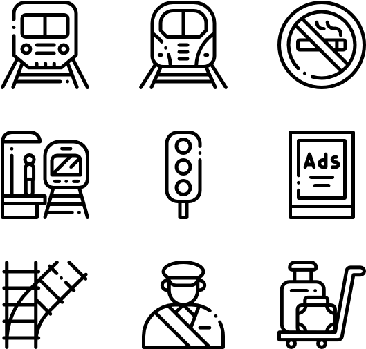 Train Station - Customer Service Line Icon (600x564), Png Download
